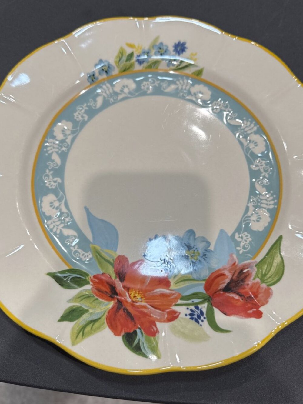 PIONEER WOMAN SPRING BOUQUET DINNER PLATE 10.5 In.